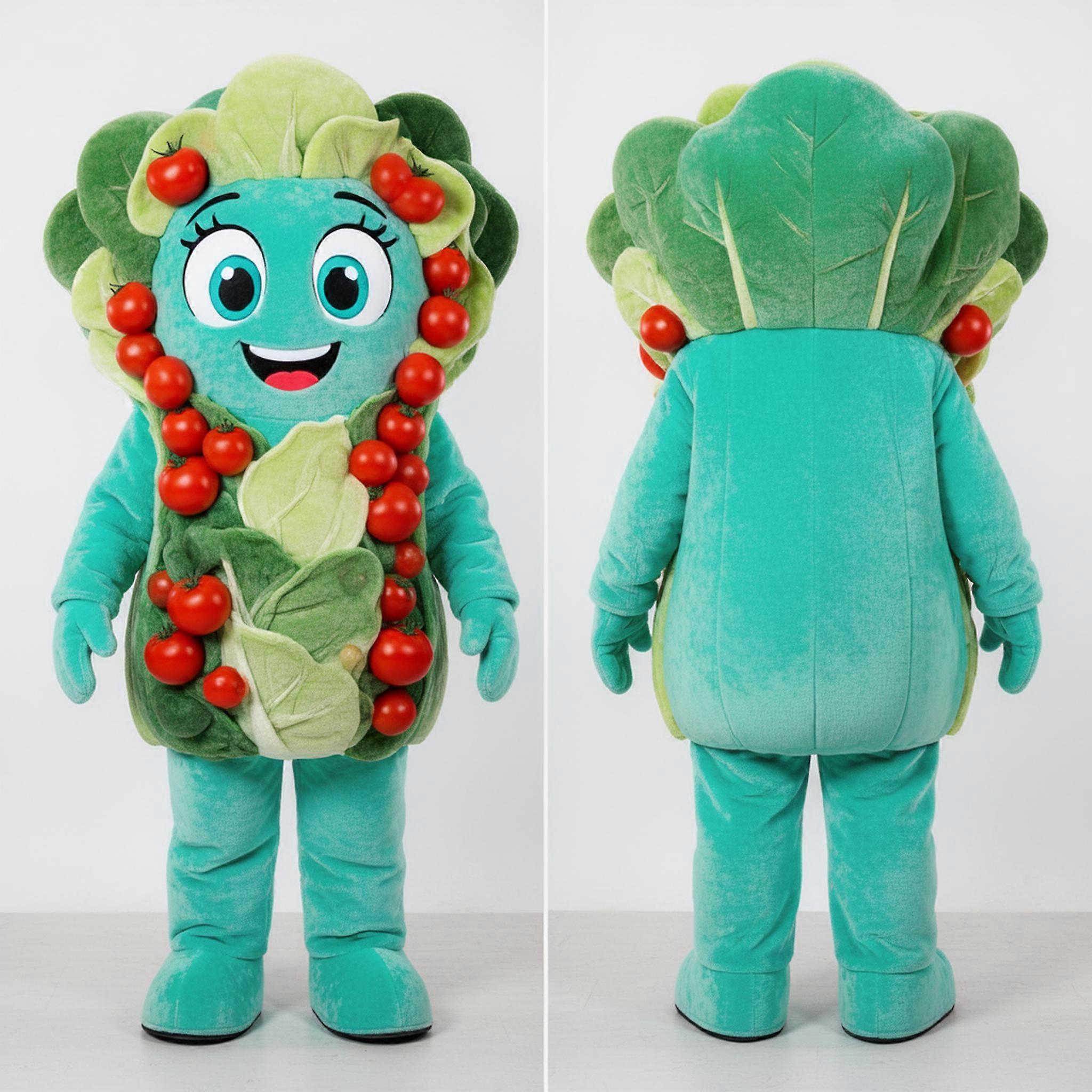 MASTICOT Turquoise Rounded Caesar Salad Mascot