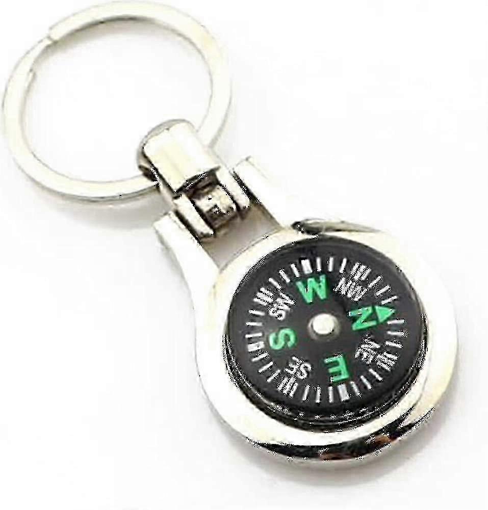 Compass Hiking Backpacking Compass Pocket Compass Mini Camping Compass With Keychain-bl
