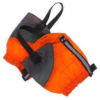 Waterproof Hiking Gaiters Outdoor Leg Guards for Backpacking 4Pairs Orange