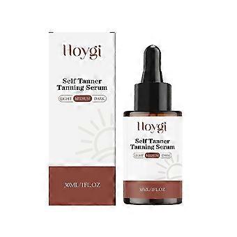 Self Tanner Tanning Serum 30ml, Medium Shade Gradual Self Tanning Drops for Face & Body, Natural Sunless Tanner for Bronze Glow & Hydrated Skin-WHBYV