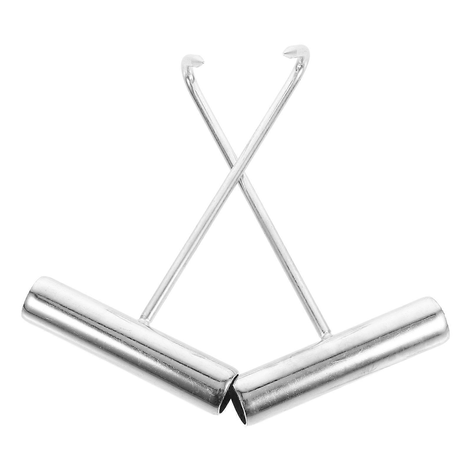 Hand Pull Hook T-Handle Meat Hook for Meat Processing 2Pcs Heavy-Duty Iron