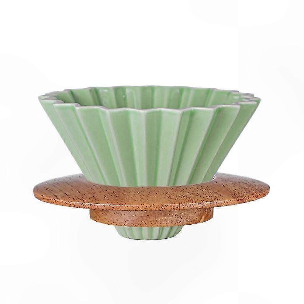 Ceramic Coffee Dripper with Removable Stand and Funnel for Pour Over Brewing