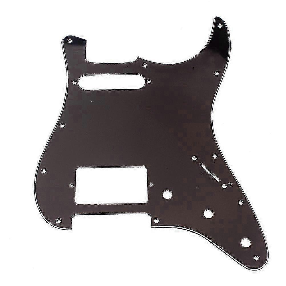 3-Ply Black PVC Strat Pickguard