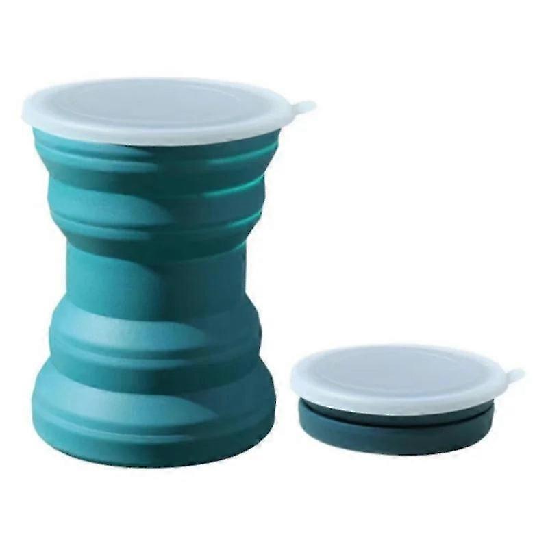 Collapsible Silicone Mug With Secure Lid