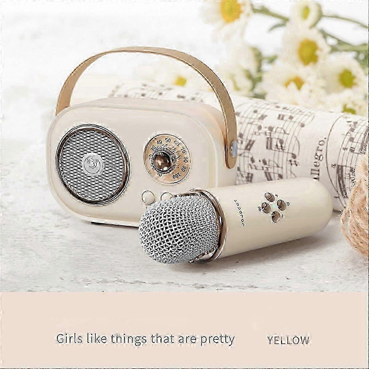 Portable Yellow Bluetooth o Amplifier with Wireless Connectivity