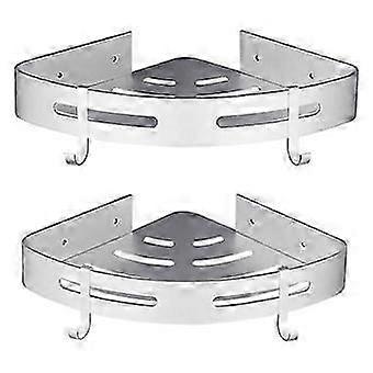 Tier Silver Triangular Shower Caddy, No Drilling Kitchen Accessories, Rust Resistant Hanging Shower Holder