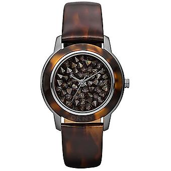 Dkny locked and loaded Quartz Analog Women's Watch with NY8649 Cowskin Bracelet