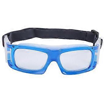 Sports Goggles with Adjustable Strap and Silicone Nose Pads, Anti Fog UV Protection Impact Resistant for Basketball Running Cycling Outdoor, Blue
