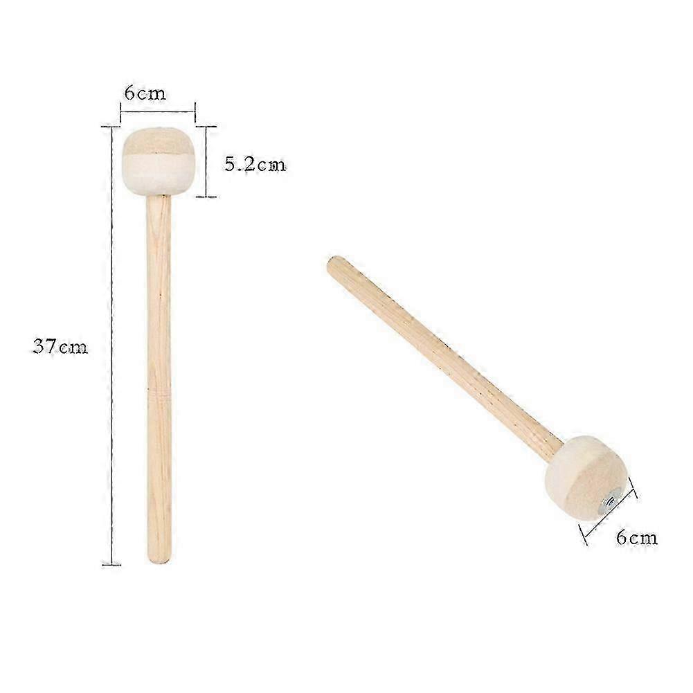 Rubber-Tipped Wooden Snare Drum Hammers