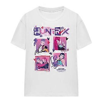 K-Pop Demon Hunters Womens/Ladies Scrapbook Square T-Shirt