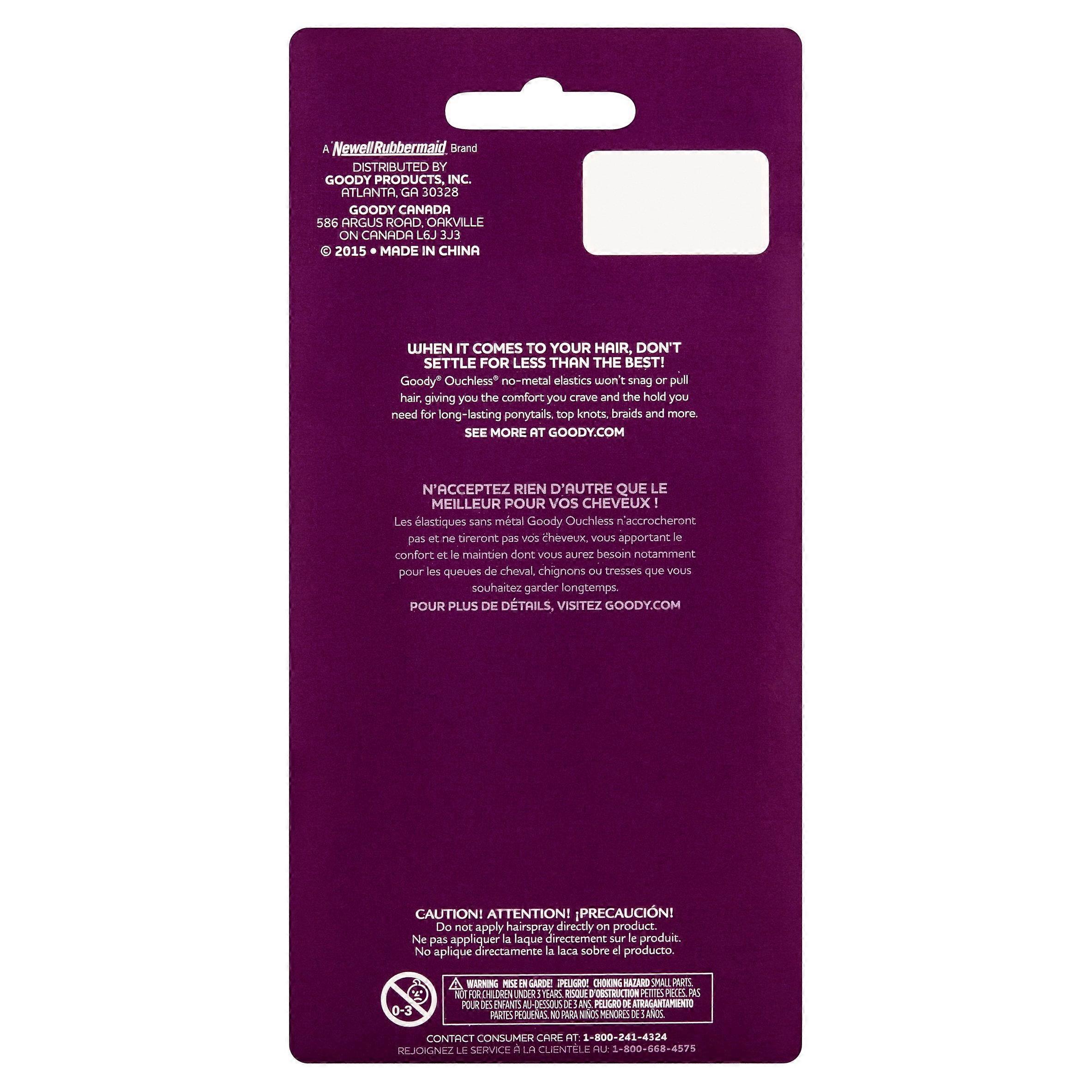 Goody Ouchless Mini Poly Band Hair Elastics Clear 250 Ct
