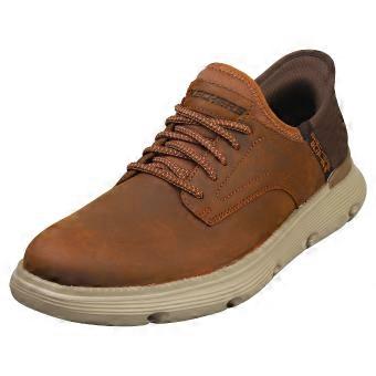Skechers Slip-ins Garza Mens Casual Trainers in Dark Brown