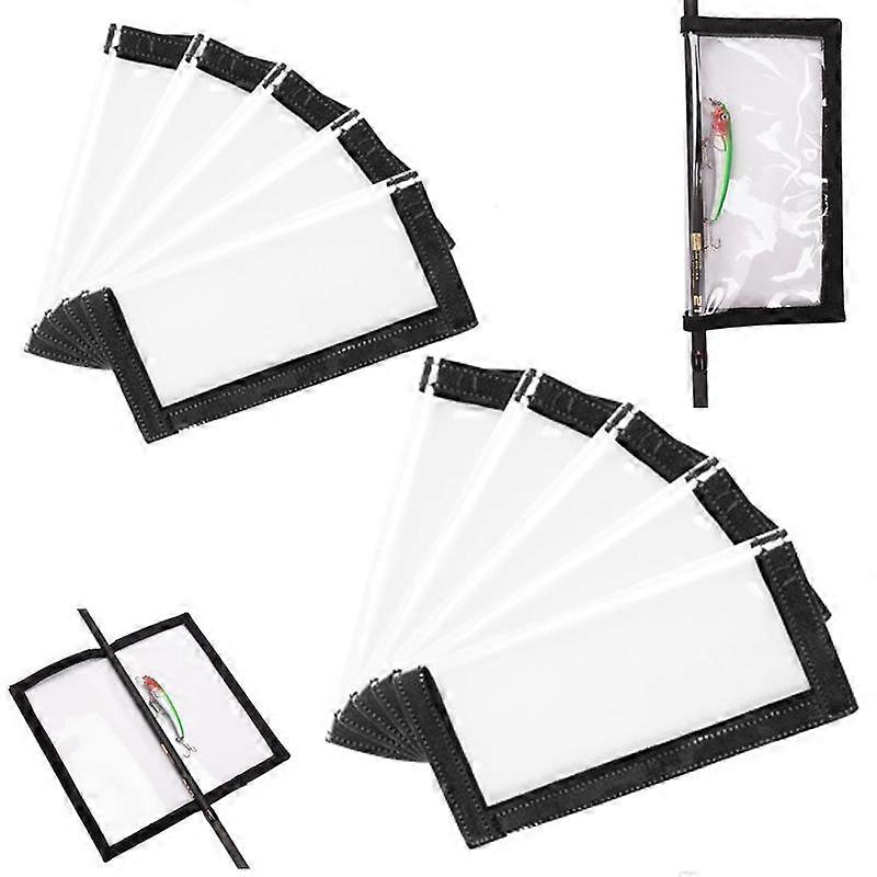 Transparent PVC Lure Covers Hook and Loop Closure Puncture Resistant Tangle Free