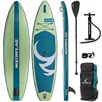 Inflatable SUP Board, Green - 310 x 81 x 15 cm - 12 kg - PVC.