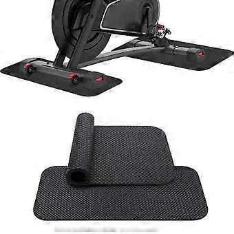 Floor protection mats for fitness equipment, 2 pieces, 63.5 x 30 cm, 5 mm thick.