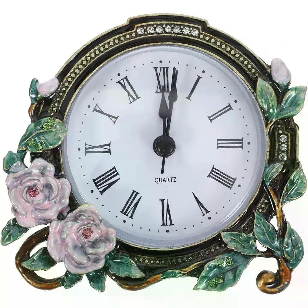 Mini Table Clock with Silent Movement for Desktop Decor