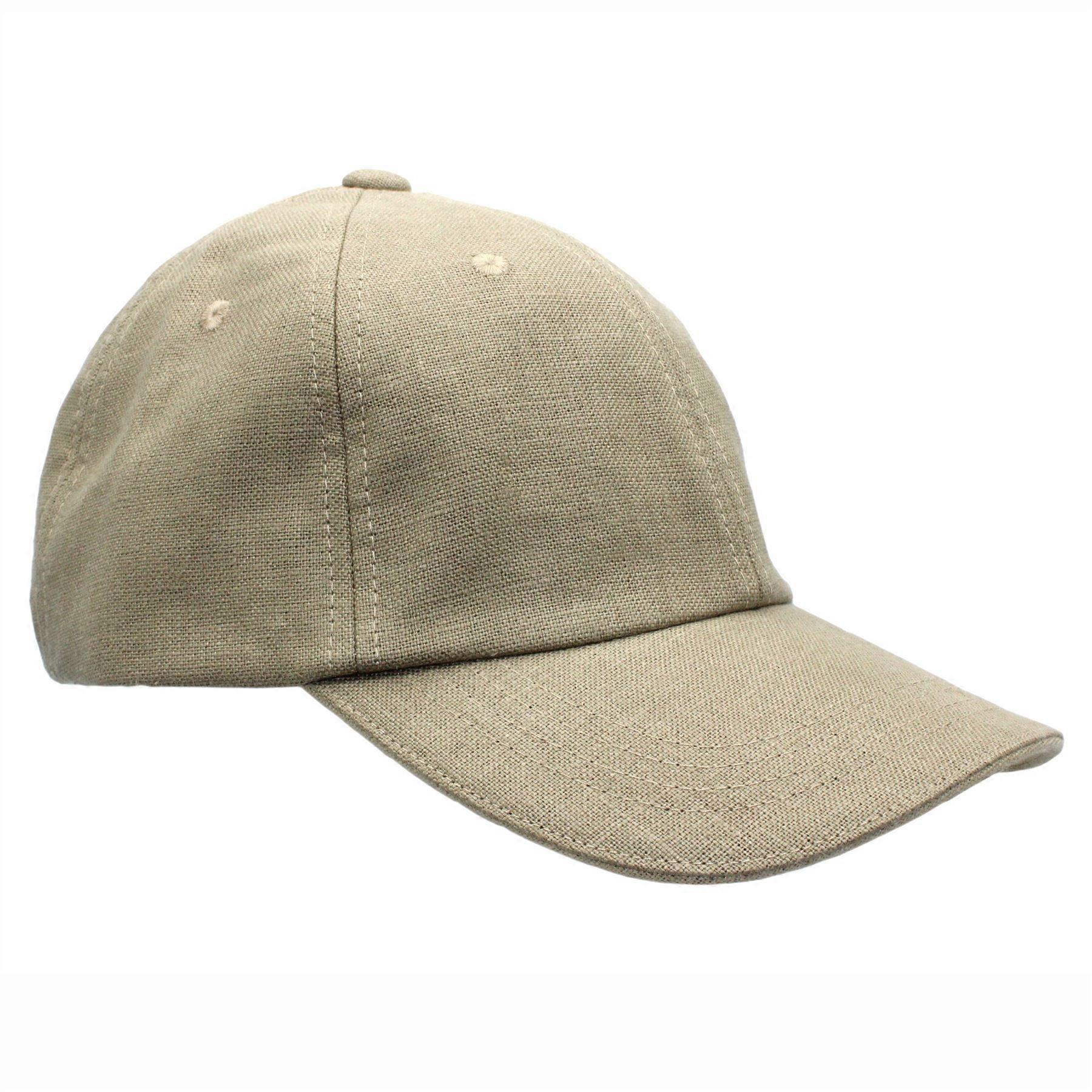 Dromore Irish Linen Baseball Cap ZH287 Flax