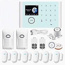 Smart Wireless Wifi Alarm System With Gsm Infrared Detetor Door And Window Sensor Remote Controler Wireless Doorbell Button Home Anti-theft Alarm Work