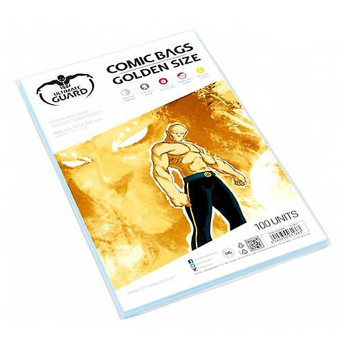 GOLDEN SIZEUltimate Guard Comic Clear Polypropylene Bags Safe Storage 100pk