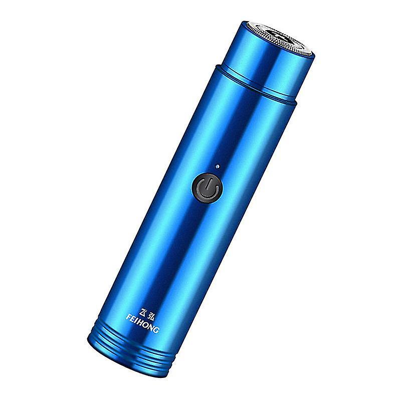 10.6X2.6cm Blue Razors & Razor Blades 1pc Portable Durable Electric Mini Razor Practical Men Razor F