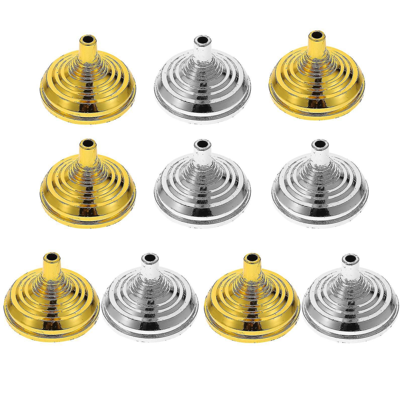 10pcs Round Flag Brackets Desktop Flag Pole Holders For Negotiation (assort