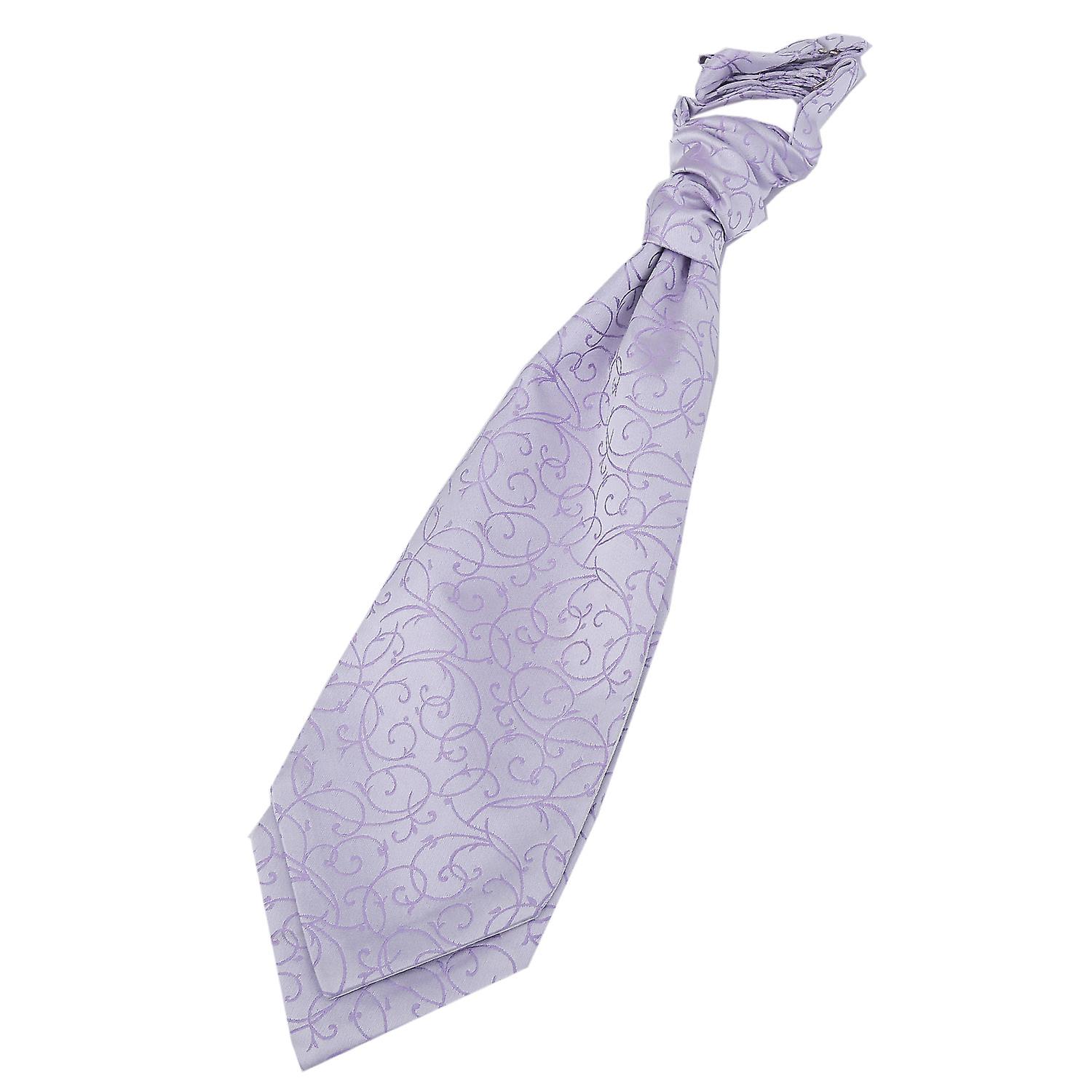 Lilac Swirl Pre-Tied Wedding Cravat
