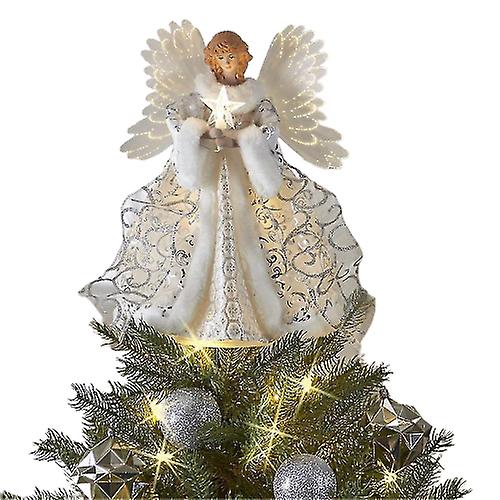 Golden Angel Doll Tree Top Star Christmas Tree Top Decoration