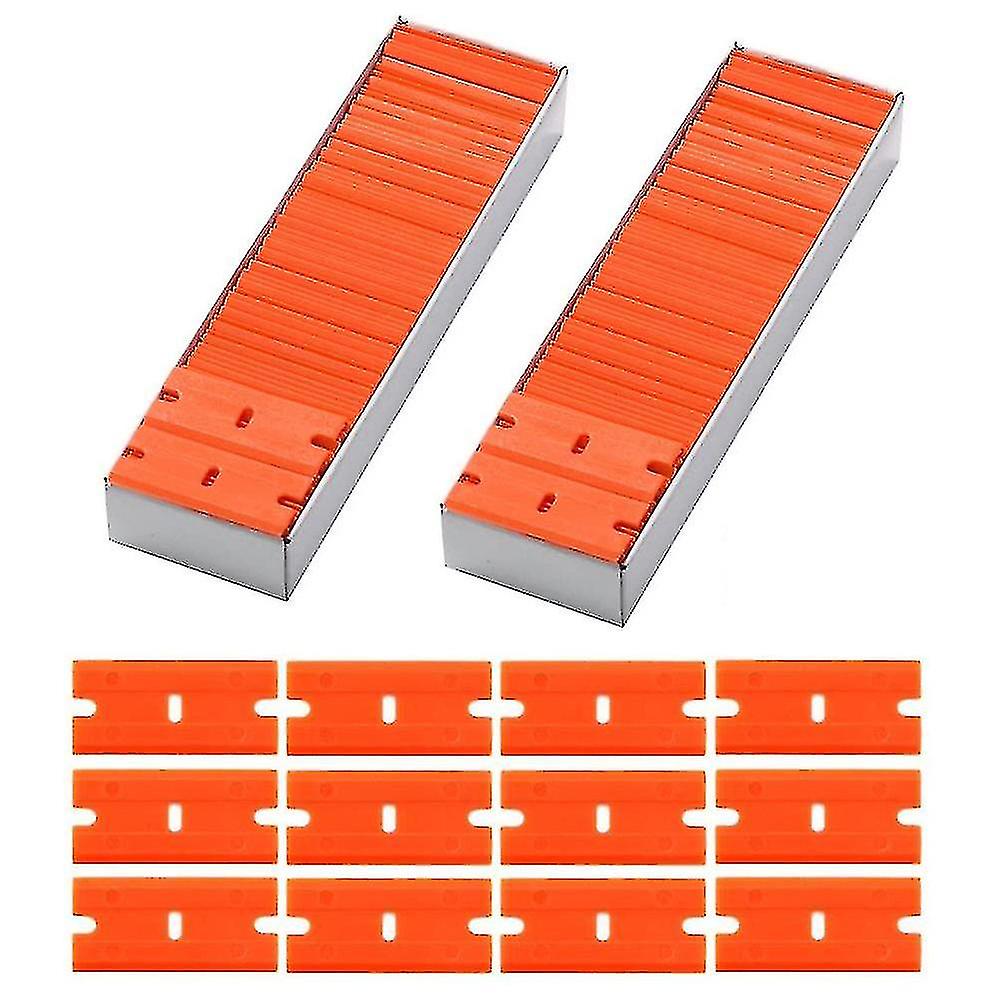 200pcs Plastic Razor Blades Double Edge Razor Blades For Remove