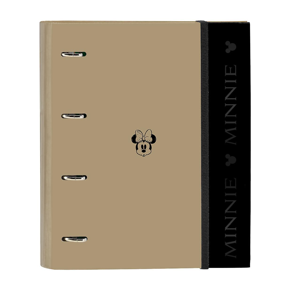 Ring binder Minnie Mouse Beige (27 x 32 x 3.5 cm)