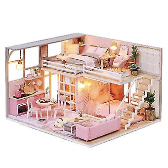 Flever Casa Delle Bambole In Miniatura Fai Da Te – Kit Creativo Con Mobili E Luci LED, Regalo Romantico, Progetto Hobby Per Adulti