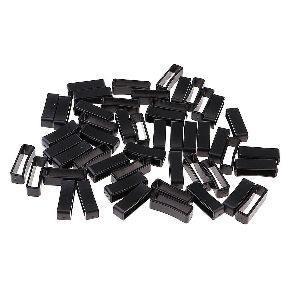 50pcs Plastic Belt Loop Keeper Loop Buckles Belt Harness Backpack Straps 32mm