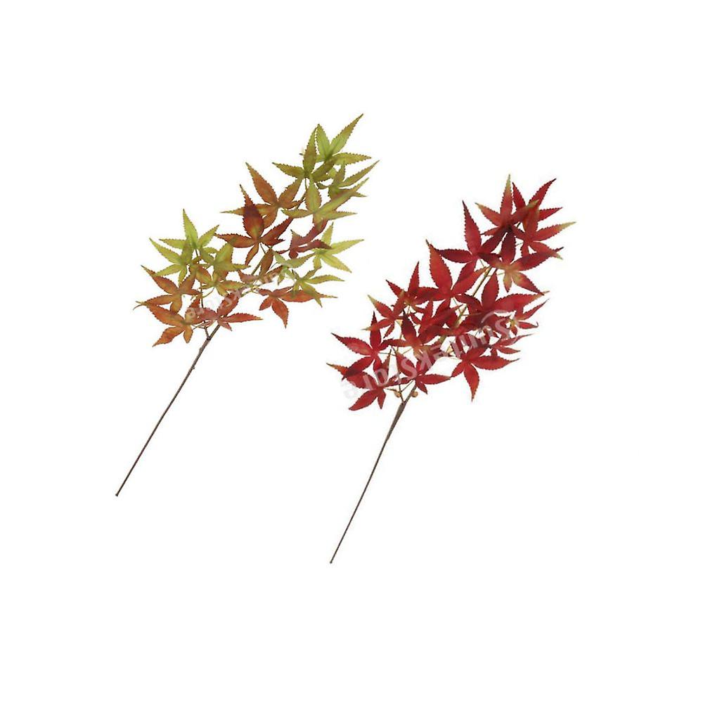 2pcs Artificial Maple Leaf Leaves Simulation Flower Home Wedding Decor