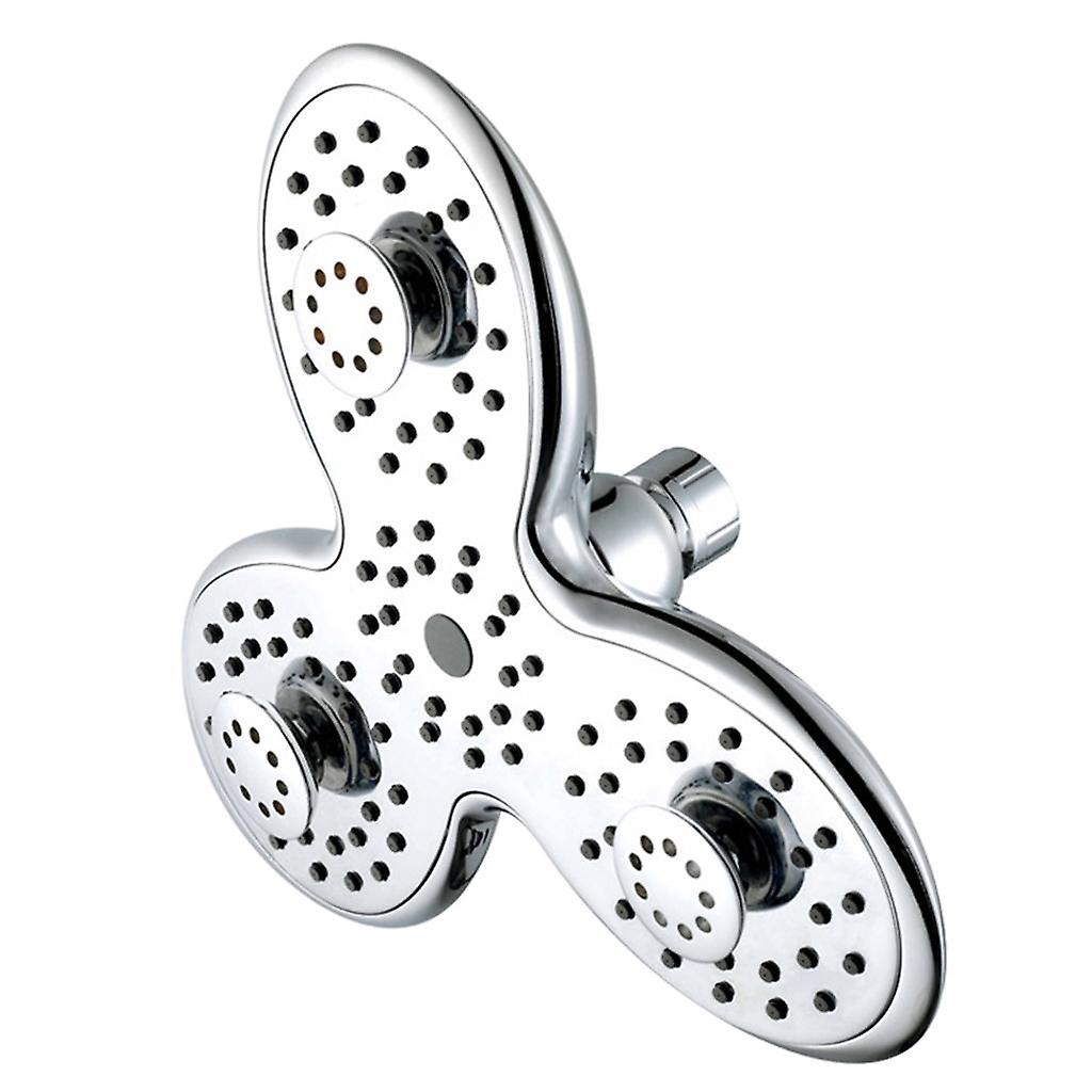 Rain Showerhead with 3 Modes Function Screw Joint Plastic Plated Shower Tool