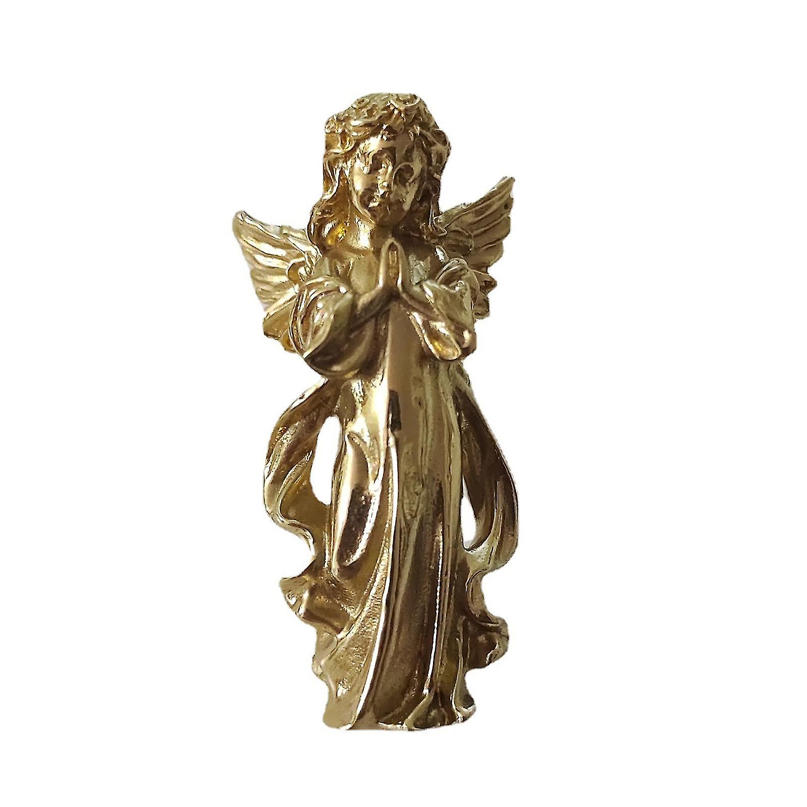 Cabinet Handle Sturdy Exquisite Retro Brass Little Angel Shape Drawer Pull Handle Home Supply