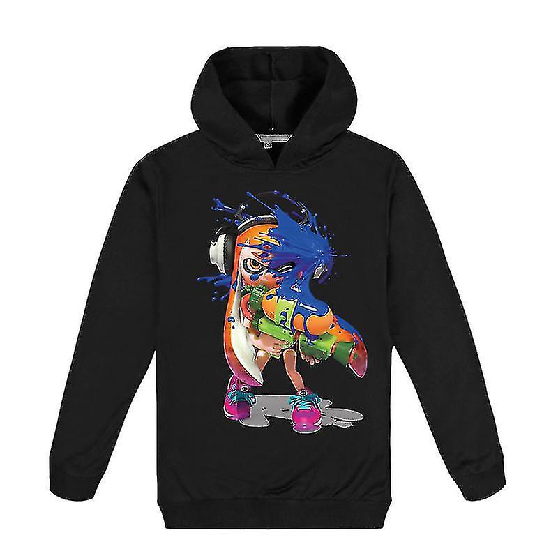 Splatoon Medium et Large Enfants Filles et Automne Impression Mode Sweat à capuche Top
