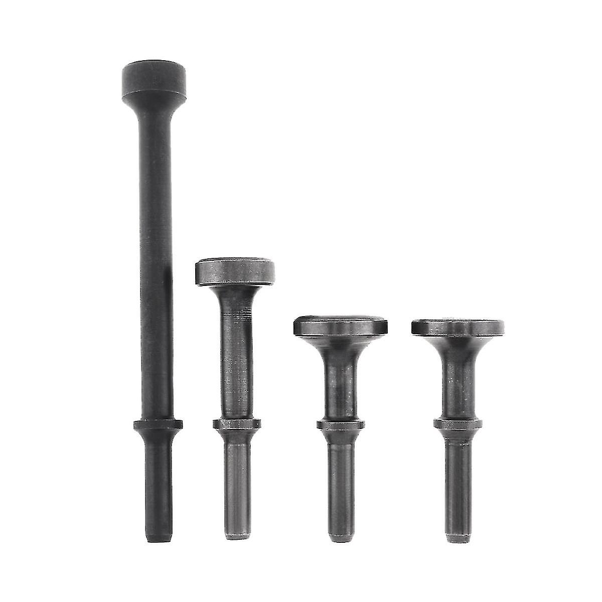 4pc Air Hammer Head Air Chisel Hard Steel Solid Impact Hammer Head Support Pneumatic Tool For Knock