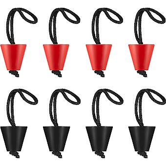 8 stück Kajak Attika Stecker Kit Silikon Attika Stecker Ablauf Löcher Stopper Bung Mit Lanyard