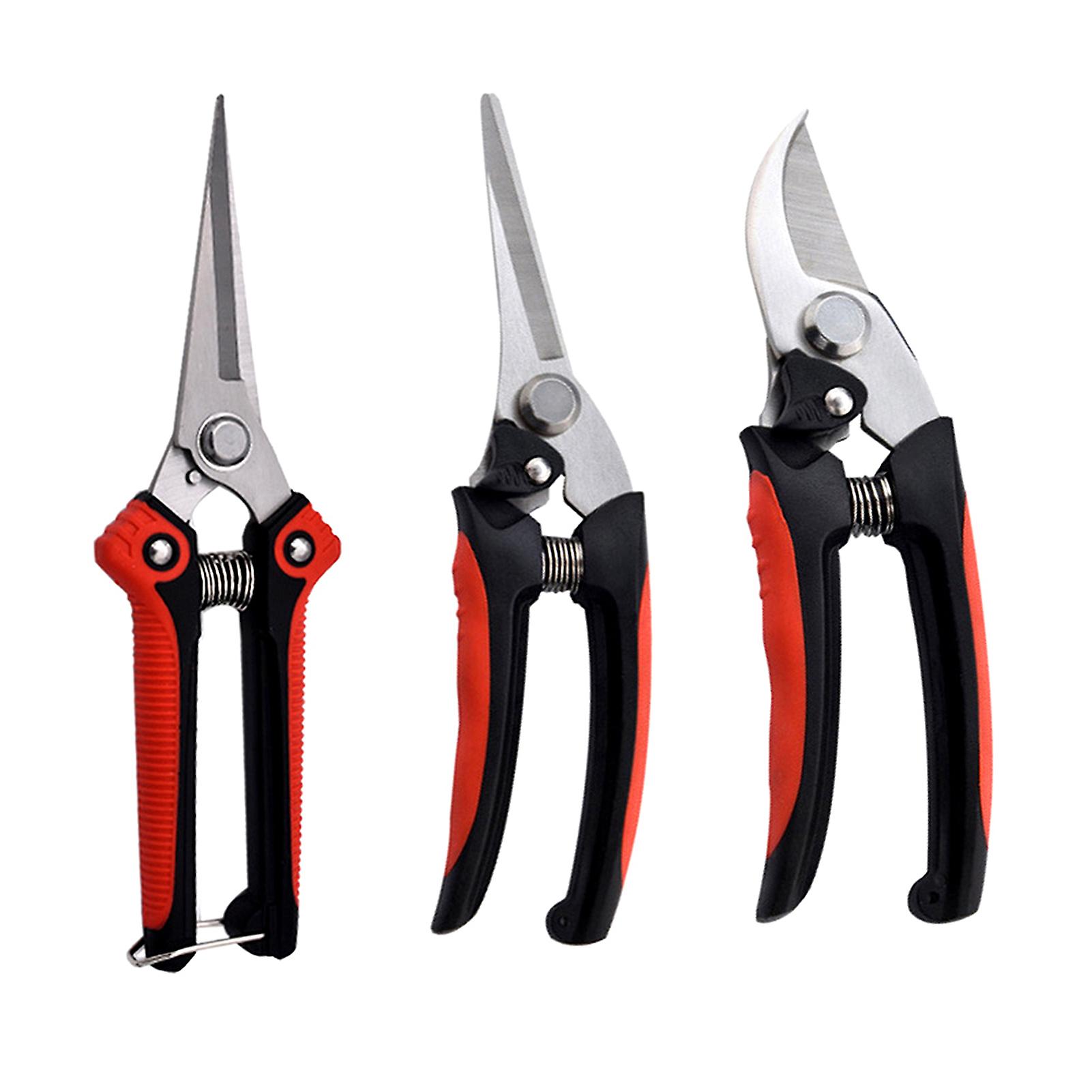 3 Pcs Pruning Shears For Gardening Tree Trimming Hand Pruner