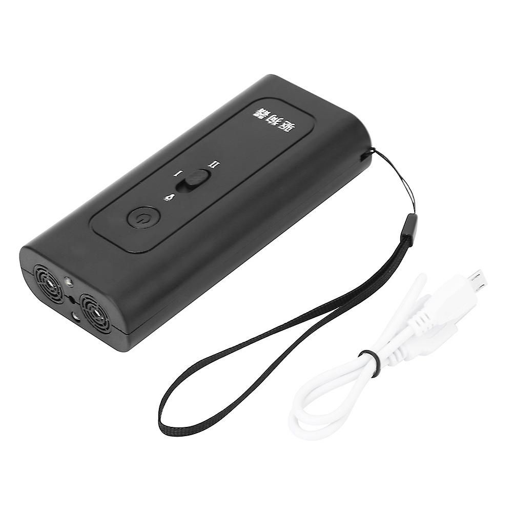 Black Charging Dog Repeller Anti Barking Stop Bark Training Device with Charging Cable