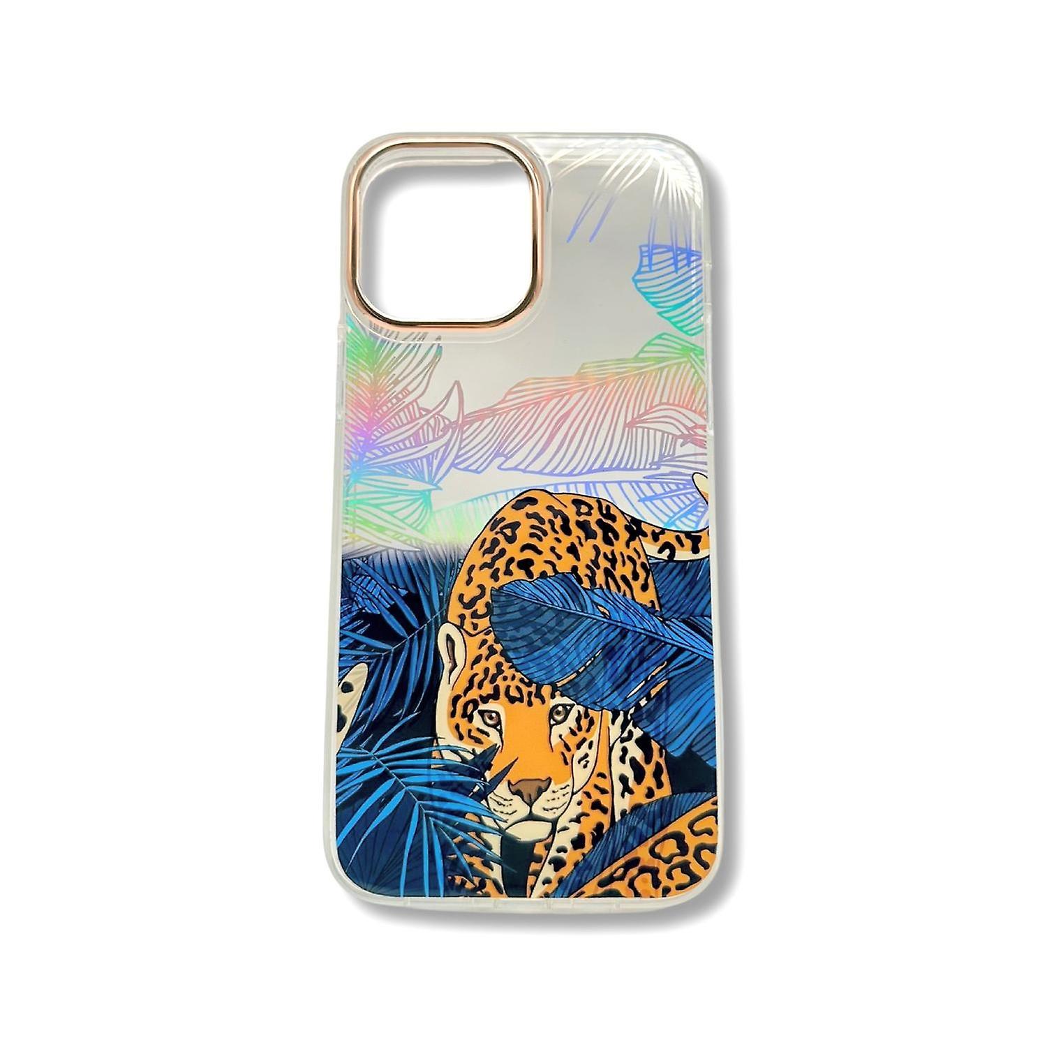iPhone 12 13 pro max leopard sneaks into jungle blue