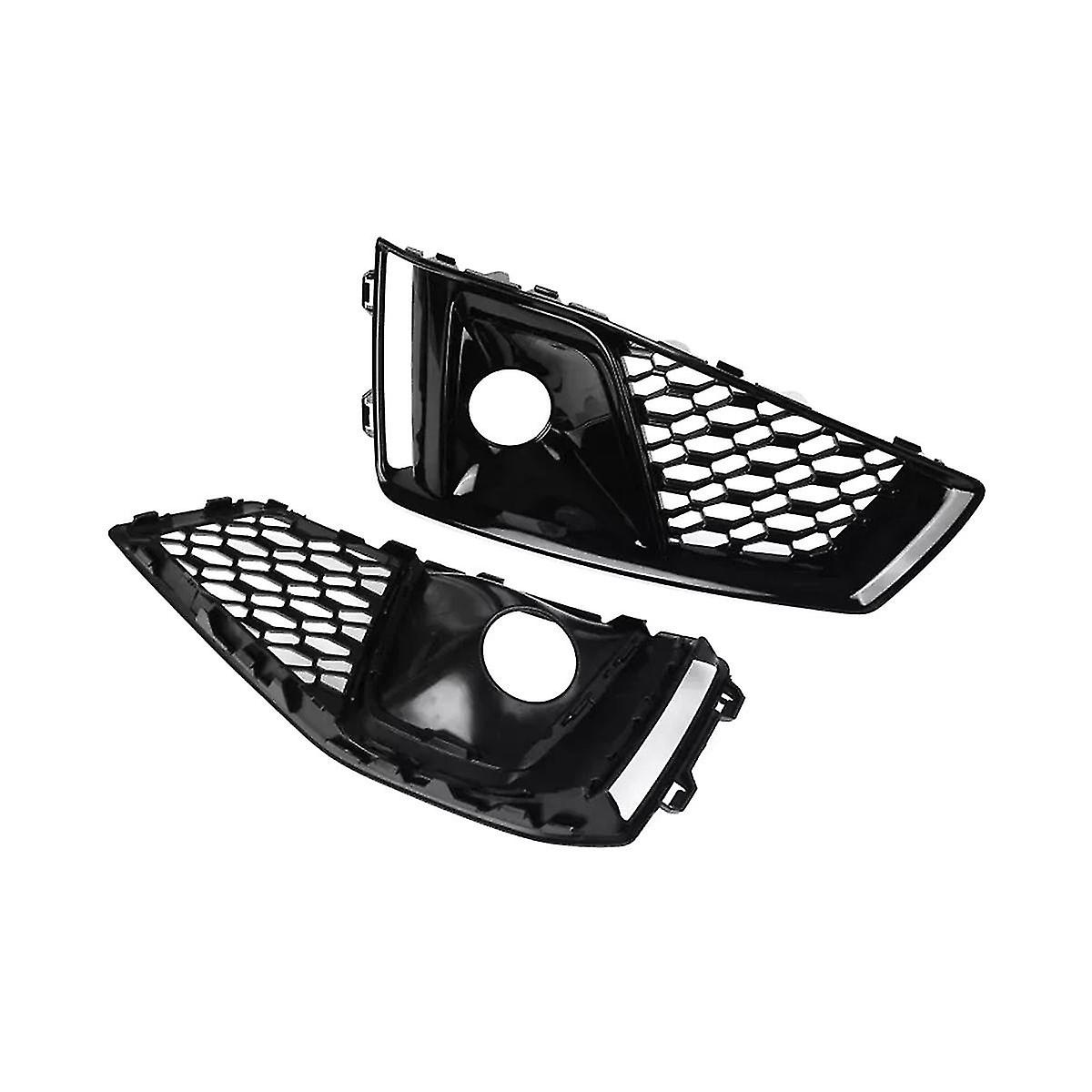 1 Pair Car Front Bumper Fog Light Lamp Grill Grille For A4 B9 S-lines S4 2019 2020 8wd807681j 8wd80