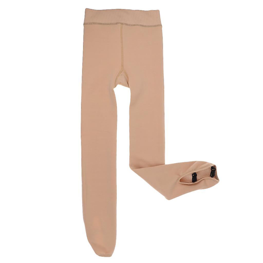 Ice Figure Stocking Filles Suntan OverBoot Footed Skating Tights Surboots S