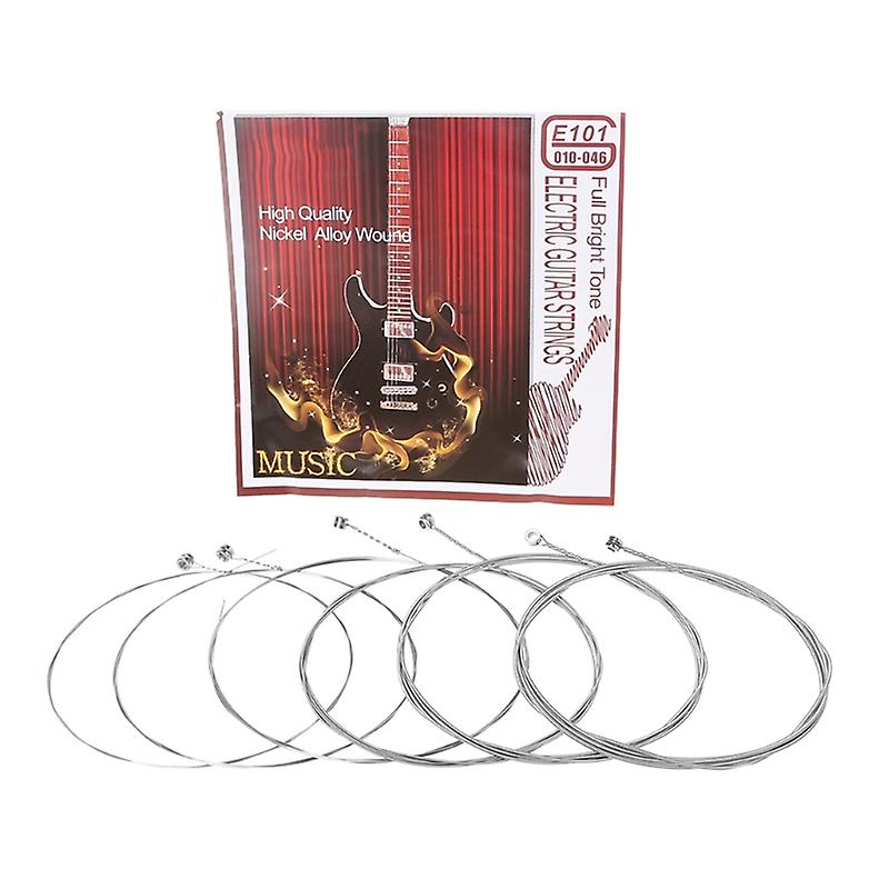 6pcs Guitar Strings Replacement Steel String for Electric Guitar Beginners