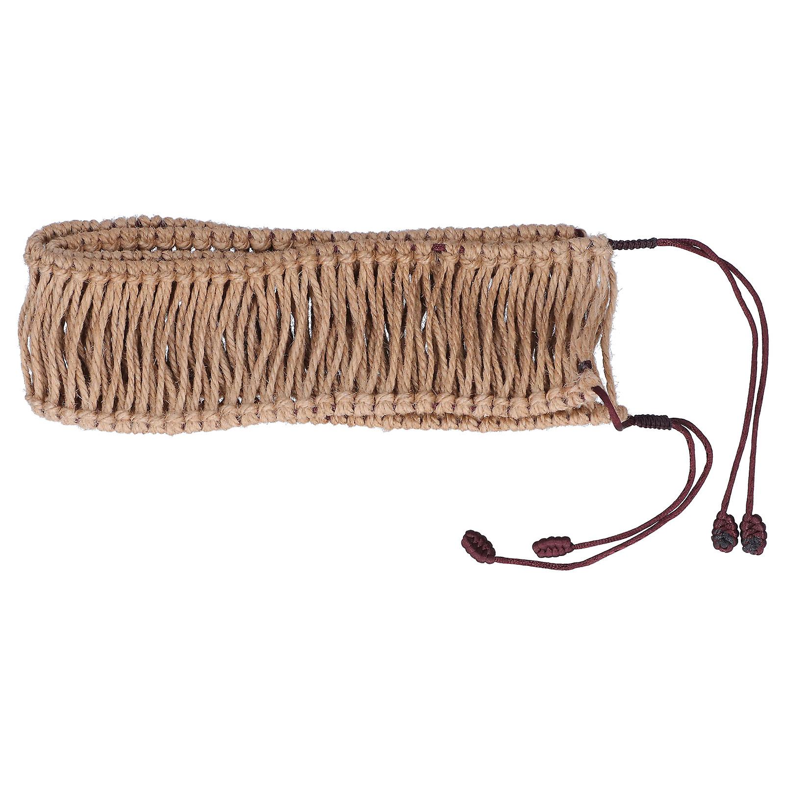 Décoration de handpan en corde de rotin, tambour à langue en acier 13 tons, anneau tissé, tressé à la main