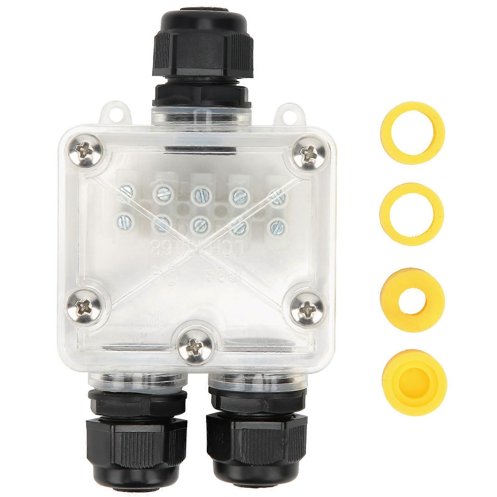 3-Way Junction Box IP68 Waterproof Distribution Cable Connector LCH‑1311.68