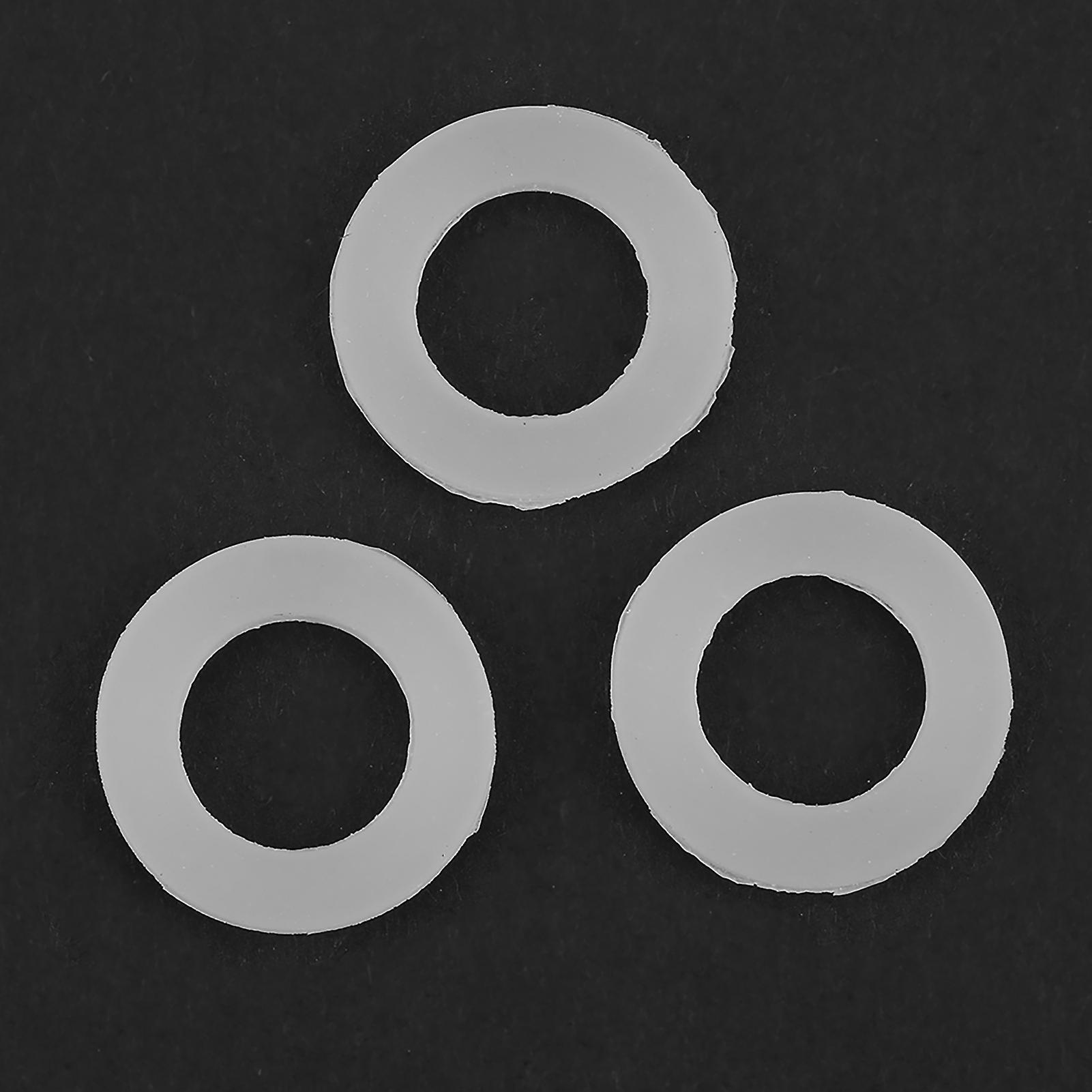 12pcs White Silicone O-Ring Gaskets 3/4" Flat Sealing Washers