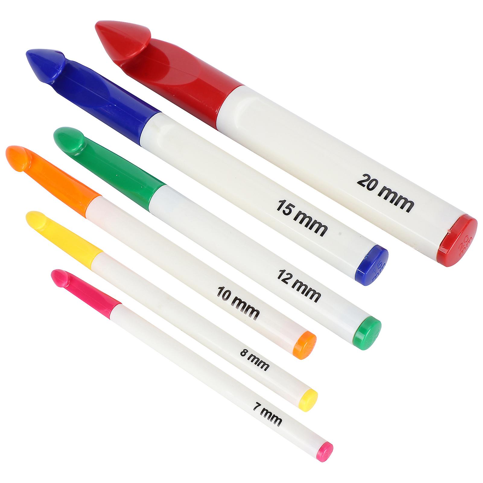 Crochet Hook Set, Ergonomic Handles, Thick Needles