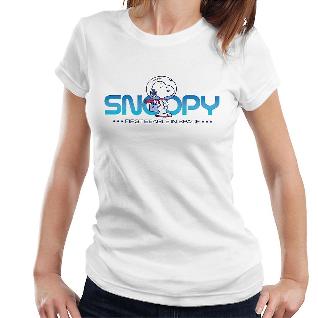Peanuts Snoopy Beagle Roaming In Space Women's T-Shirt
