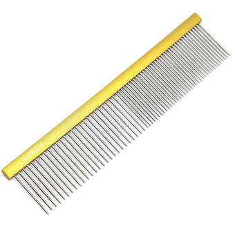 SBMLV-Professional Groomer Use Dog Comb For Shedding Tangles,Knots,Mats.Greyhound Comb With Long Wide Metal Tooth.Dog Grooming Comb For Long Hair Dogs