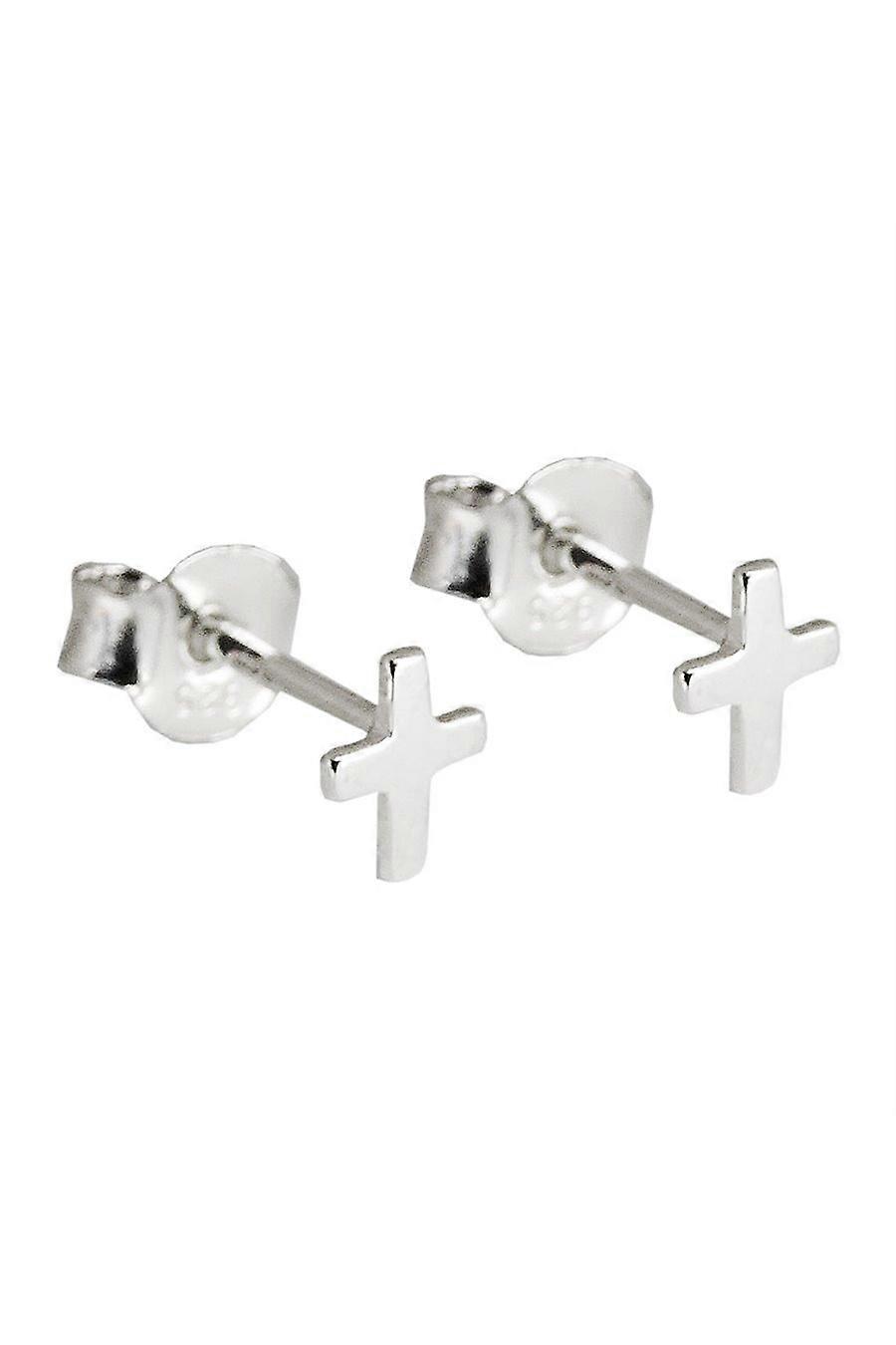Earrings Studs Small Cross Silver 925 - Gl93559